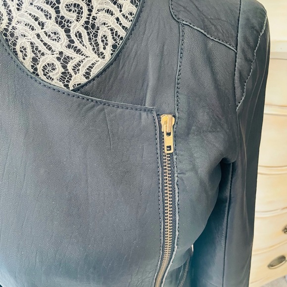 Maje Lamb Leather Moto Jacket - Picture 10 of 16